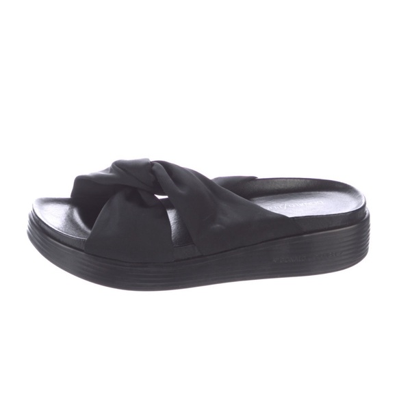 Donald Pliner | Black Freea Slide Sandals Size 7.5 Medium - Picture 6 of 9